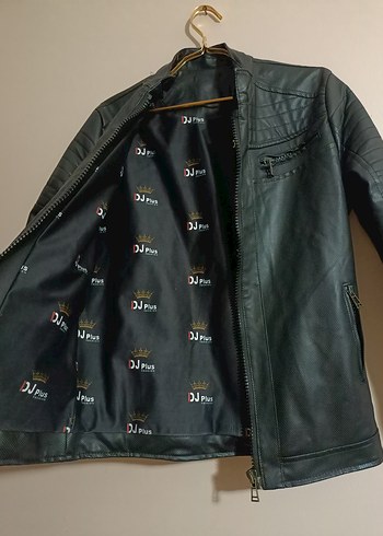 Siyah Erkek Deri Biker Ceket - Görsel 3