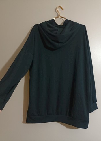 Siyah Yüksek Yakalı Kadın Sweatshirt - Görsel 8