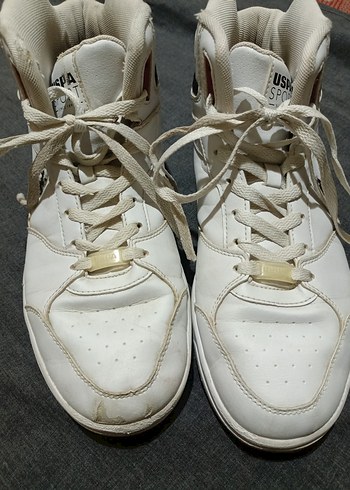 Beyaz Bağcıklı Erkek Spor Ayakkabı - Görsel 5