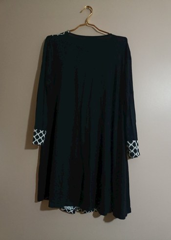 Siyah Desenli Uzun Kollu Kadın Tunik hırka - Görsel 7