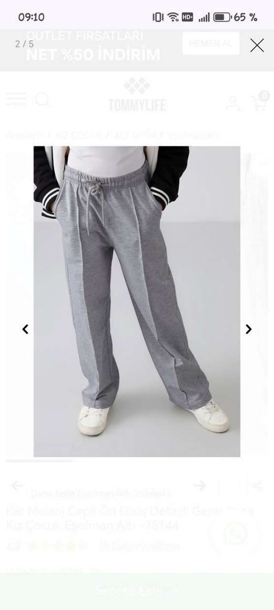 Kız Eşofman Altı - Görsel 2