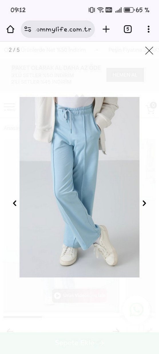 Kız eşofman altı - Görsel 2