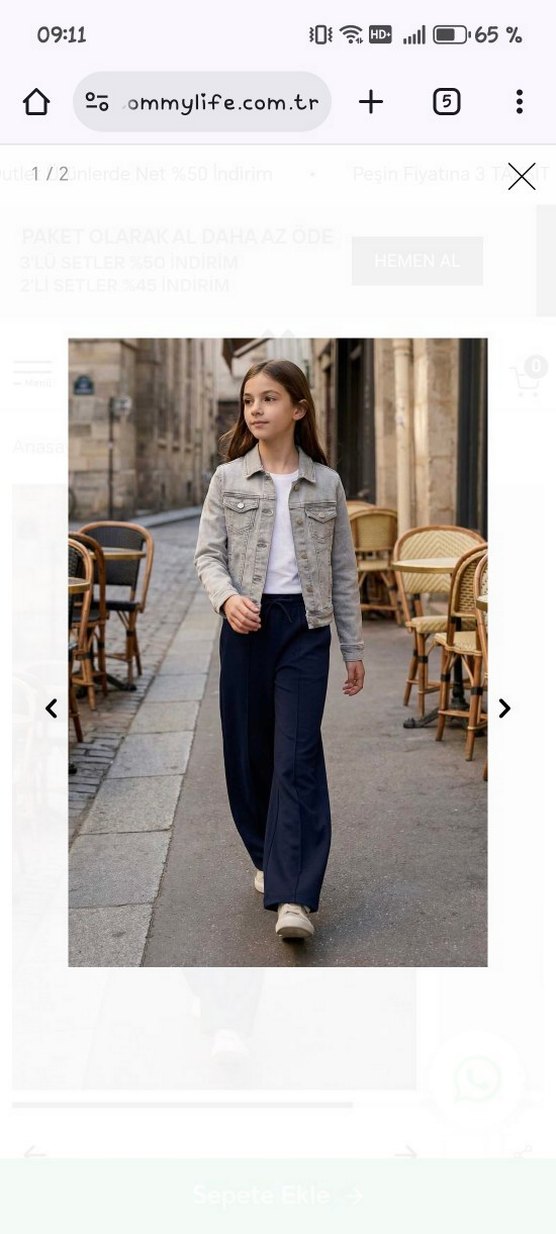 Kız eşofman altı - Görsel 2