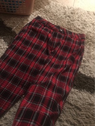 Zara ekoseli pantolon