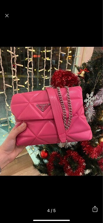  Beden pembe Renk Prada çanta