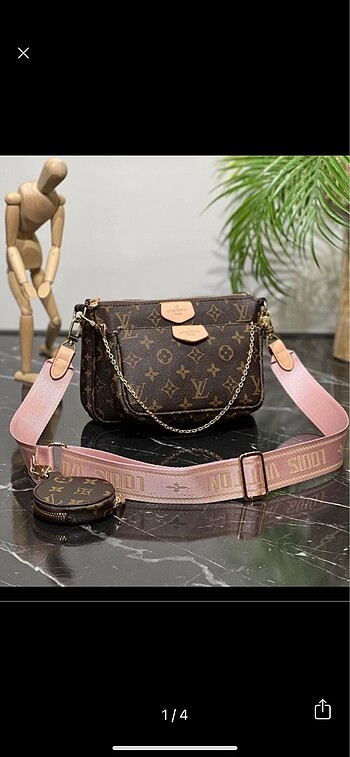 Louis vuitton pembe çanta