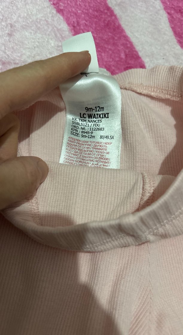 Bej Kız Çocuk Tayt Elastik Bel - Görsel 2