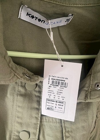 38 Beden Kadın Kısa Denim Ceket
