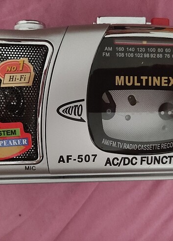 MULTİNEX kaset çalar radyo radio nostaljik nostalji CD DVD MP3 m