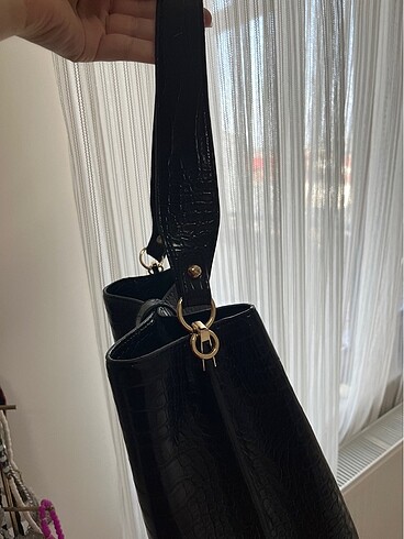 Beden Nine west siyah deri çanta
