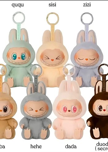 Labubu orjinal Peluş Oyuncak Anahtarlık - Görsel 3