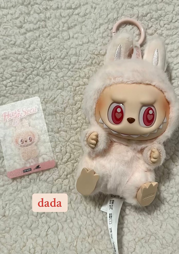 Labubu orjinal Peluş Oyuncak Anahtarlık - Görsel 2