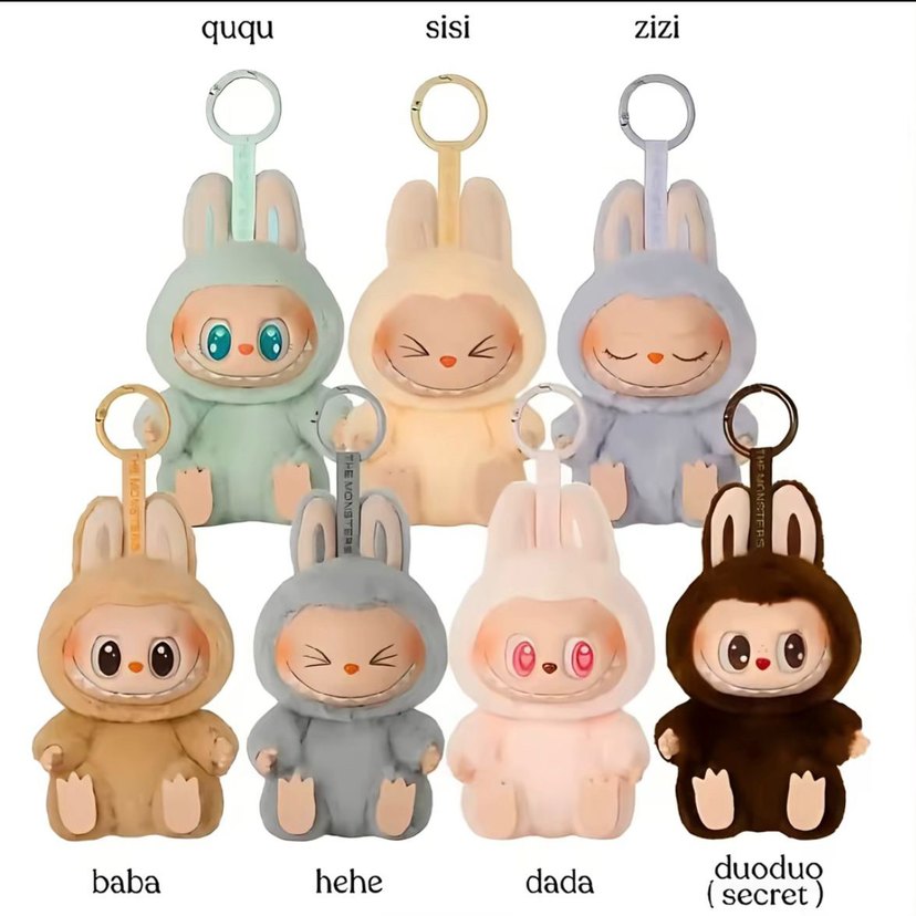 Labubu orjinal Peluş Oyuncak Anahtarlık - Görsel 3