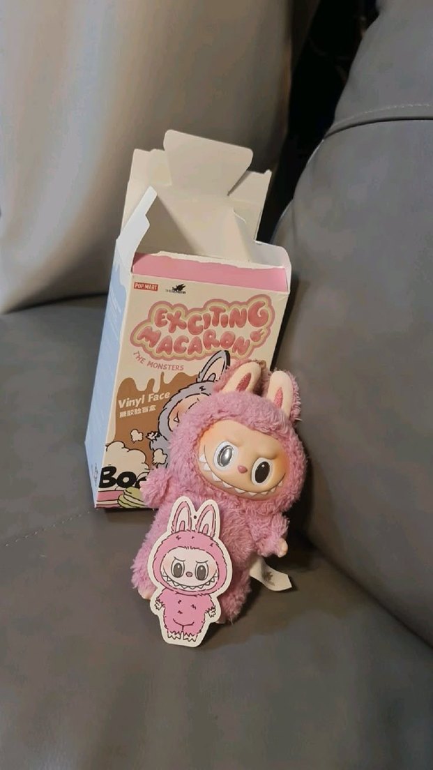 Labubu orjinal Peluş Oyuncak Anahtarlık - Görsel 4