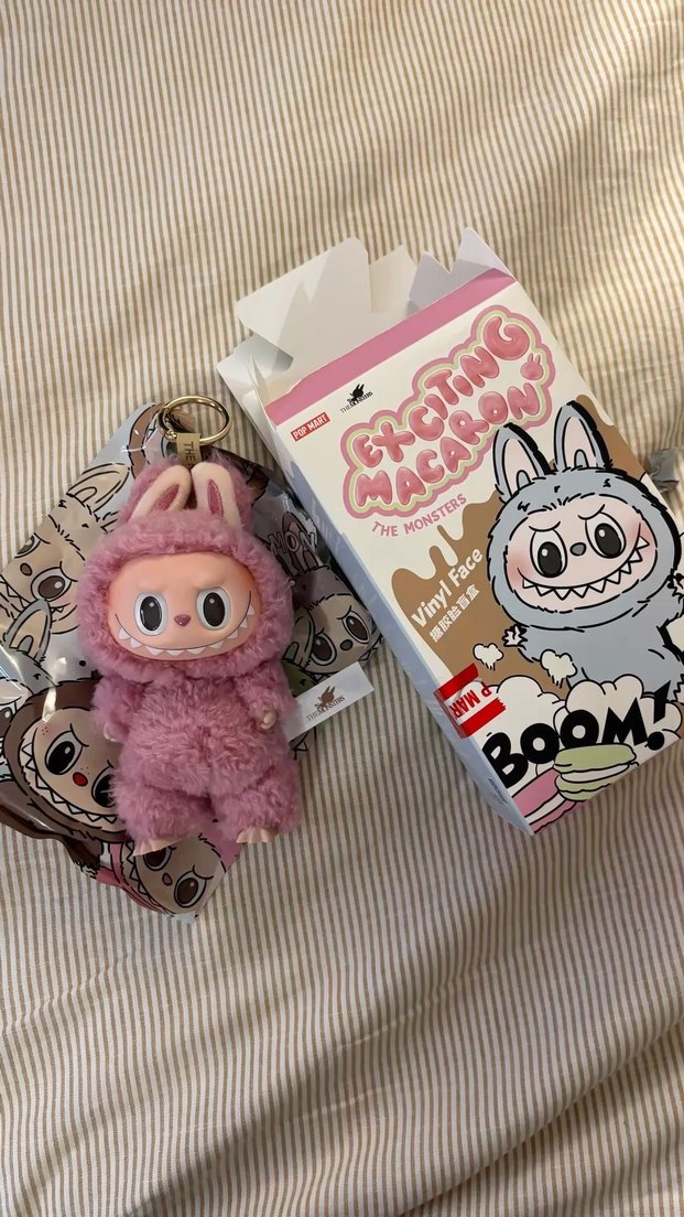 Labubu orjinal Peluş Oyuncak Anahtarlık - Görsel 5