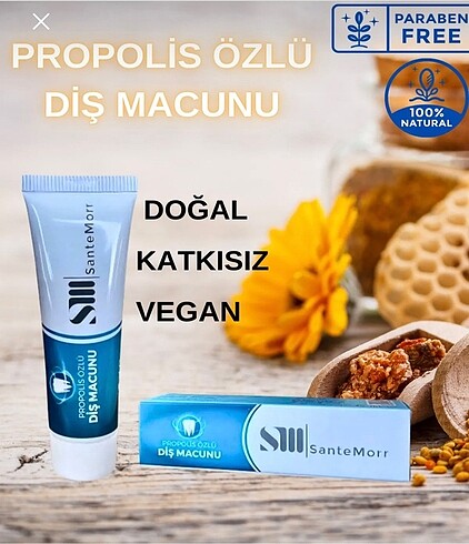 Propolis özlü beyazlatıcı diş macunu - Görsel 2