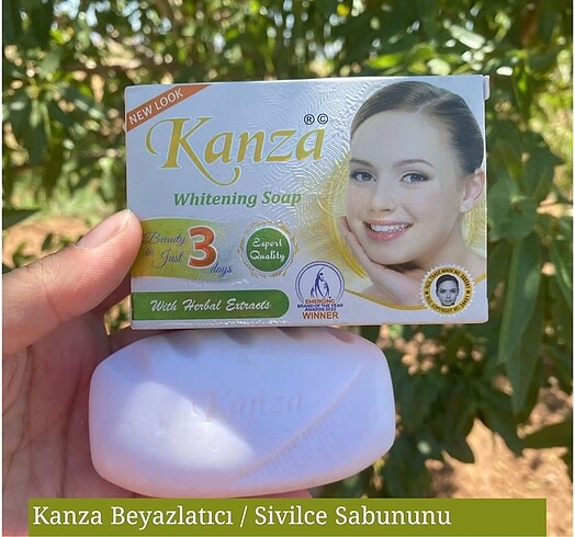 Sivilce ve siyah noktaları bitiren sabun KANZA