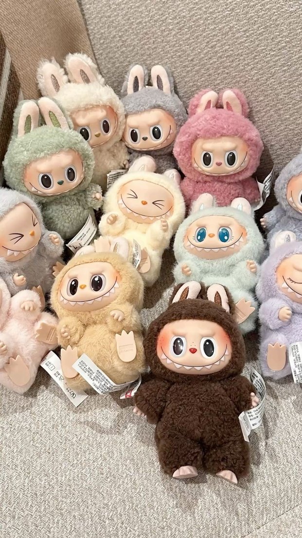 LABUBU Renkli Sevimli Peluş Oyuncaklar - Görsel 3