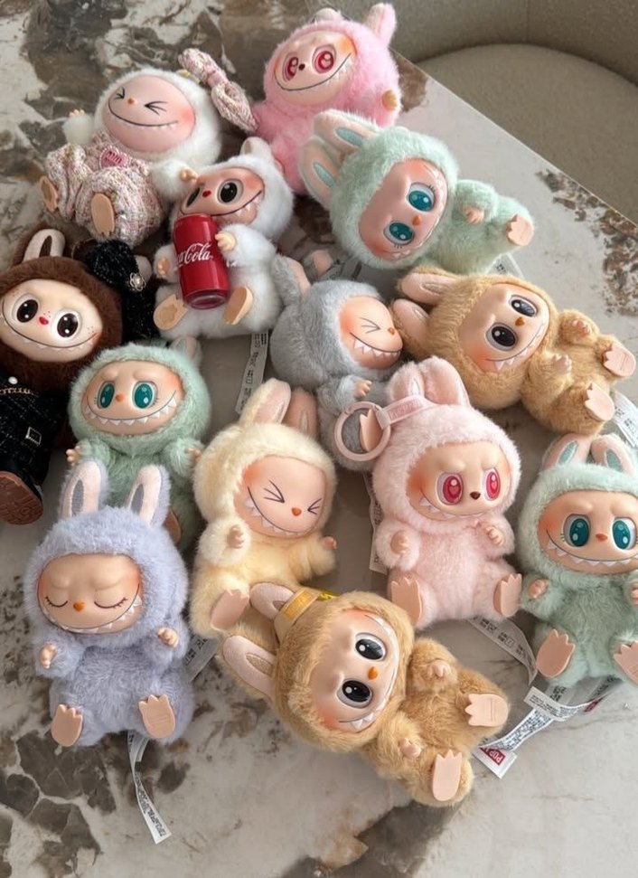 LABUBU Renkli Sevimli Peluş Oyuncaklar - Görsel 2