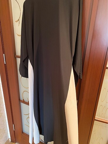 xl Beden siyah Renk Siyah krem elbise model ferace