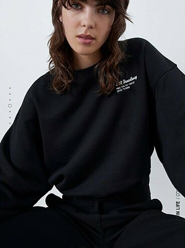 Zara crop sweatshirt