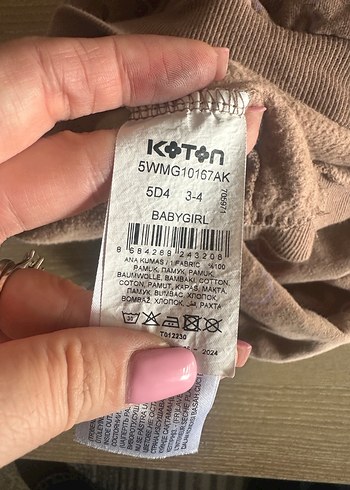 Kız Çocuk Kahverengi Çiçek Desenli Sweatshirt - Görsel 4