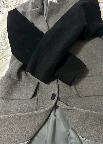 Gri Kışlık Kadın Kaban - Görsel 4