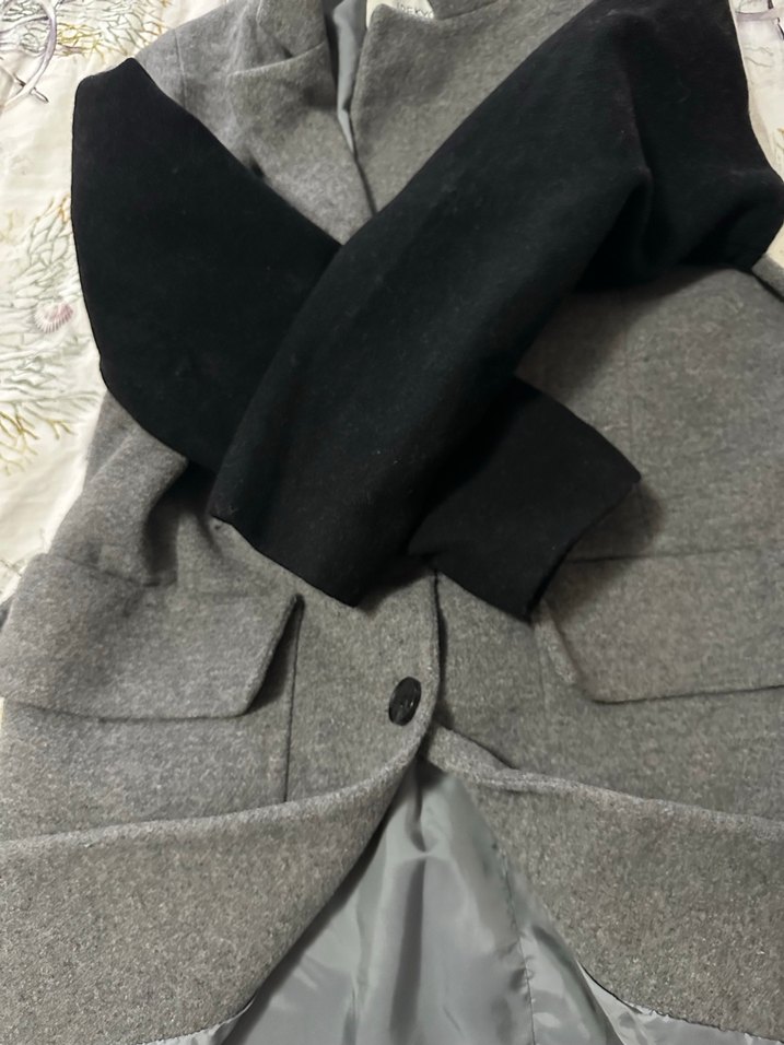 Gri Kışlık Kadın Kaban - Görsel 4