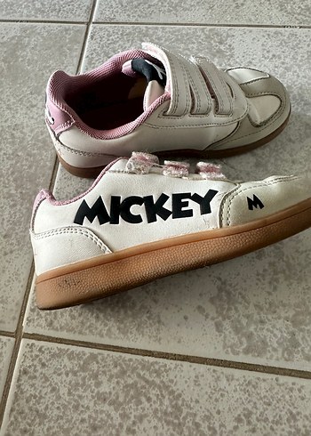 Kız Çocuk Beyaz Cırt Cırtlı Spor Ayakkabı - Görsel 3