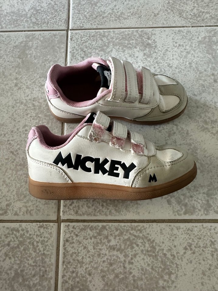 Kız Çocuk Beyaz Cırt Cırtlı Spor Ayakkabı - Görsel 2