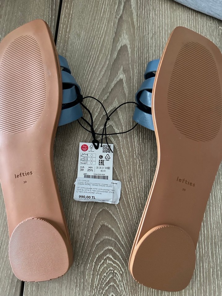 Mavi Bohem Tarz Kadın Terlik - Görsel 2