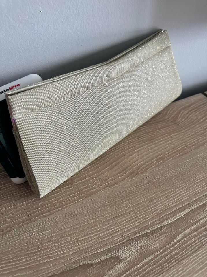 Altın sarısı Kadın Clutch Çanta - Görsel 5