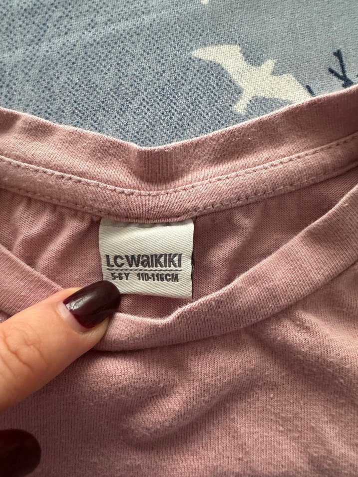 Kız Çocuk Uzun Kollu Unicorn Baskılı Tişört - Görsel 4