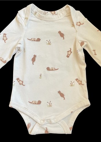 Uzun Kollu Desenli Bebek Body