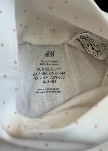 0-3 Ay Beden H&M Katlanır Belli Pantalon