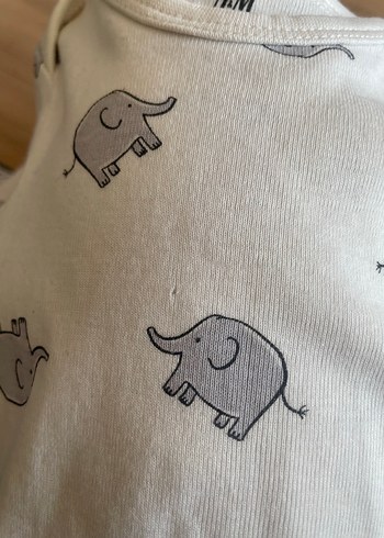 H&M Uzun Kollu Organik Pamuklu 3lü Bebek Body Set - Görsel 13