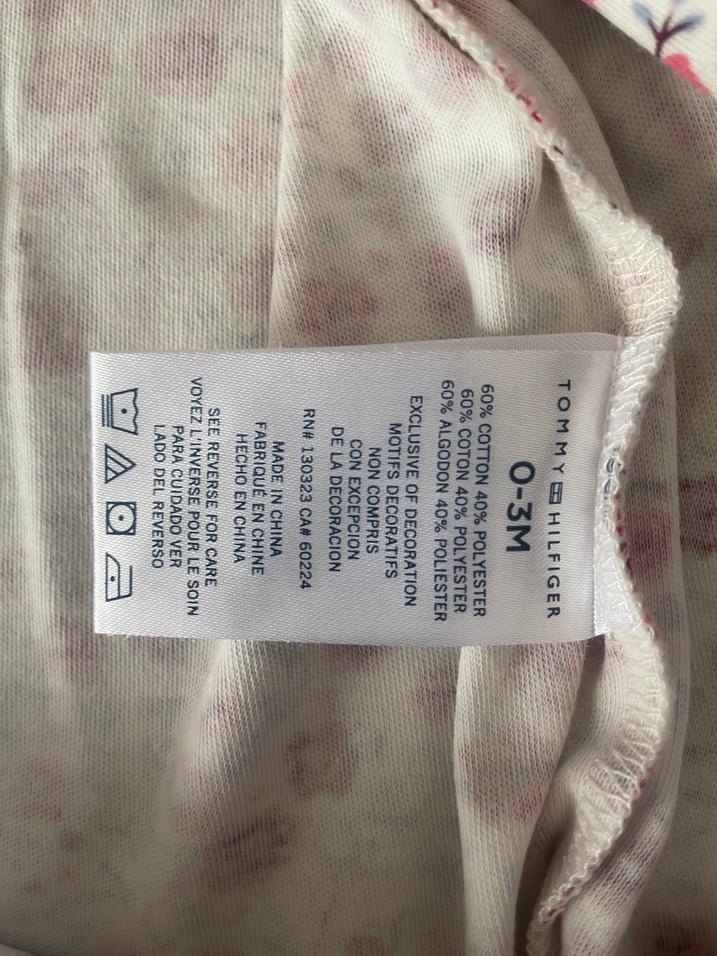 Tommy Hilfiger Çiçek Desenli Fermuarlı Bebek Kız Tulumu - Görsel 4