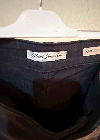 Siyah Kemerli Hamile Kot Pantolon - Görsel 2