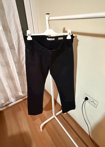 Siyah Kemerli Hamile Kot Pantolon - Görsel 4