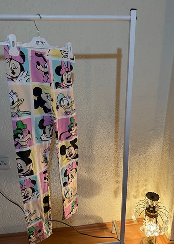 Çok Renkli Baskılı Kız Tayt - Görsel 3