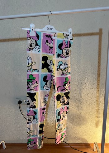 Çok Renkli Baskılı Kız Tayt - Görsel 2