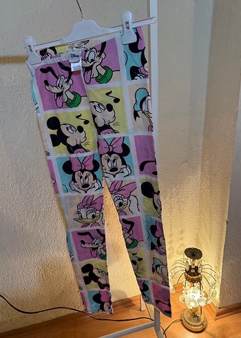 Çok Renkli Baskılı Kız Tayt - Görsel 5