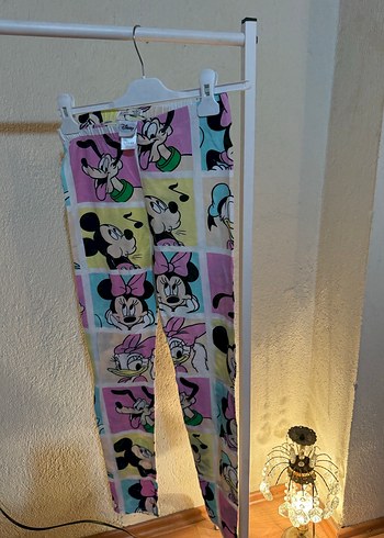 Çok Renkli Baskılı Kız Tayt - Görsel 4