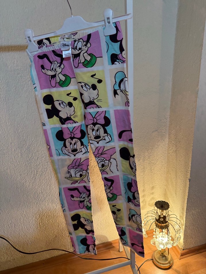 Çok Renkli Baskılı Kız Tayt - Görsel 5