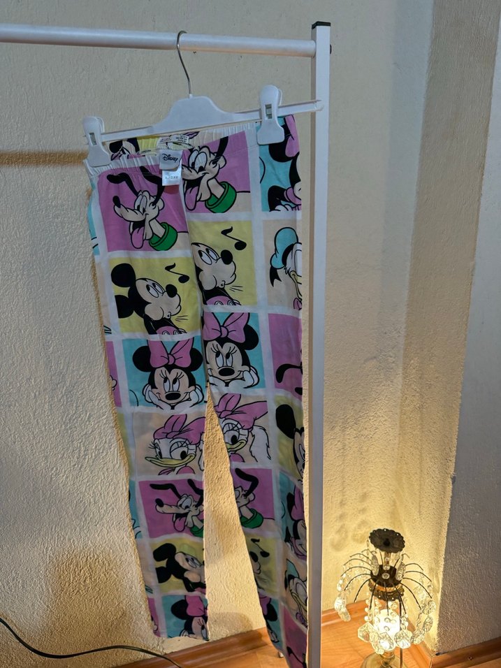 Çok Renkli Baskılı Kız Tayt - Görsel 4