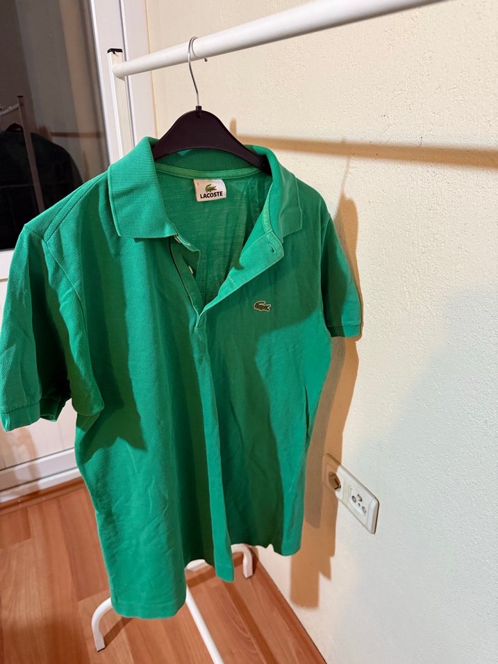Orjinal Lacoste Erkek Yeşil Kısa Kollu Polo Tişört - Görsel 3