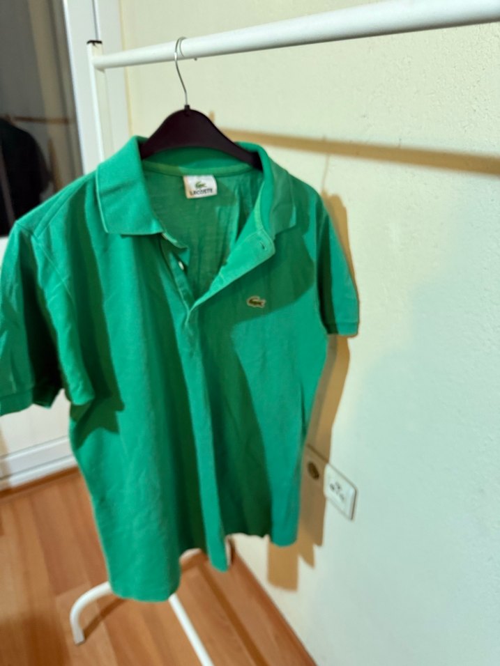 Orjinal Lacoste Erkek Yeşil Kısa Kollu Polo Tişört - Görsel 2