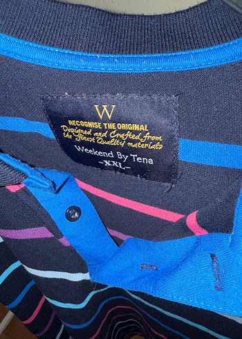 Çok Renkli Çizgili Polo Tişört - Görsel 5