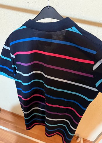 Çok Renkli Çizgili Polo Tişört - Görsel 3