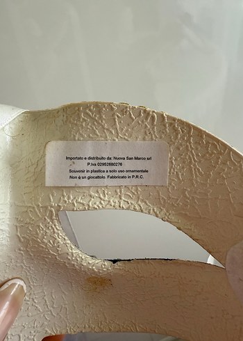 Altın ve Mavi Detaylı Yarı Yüz Maskesi - Görsel 6